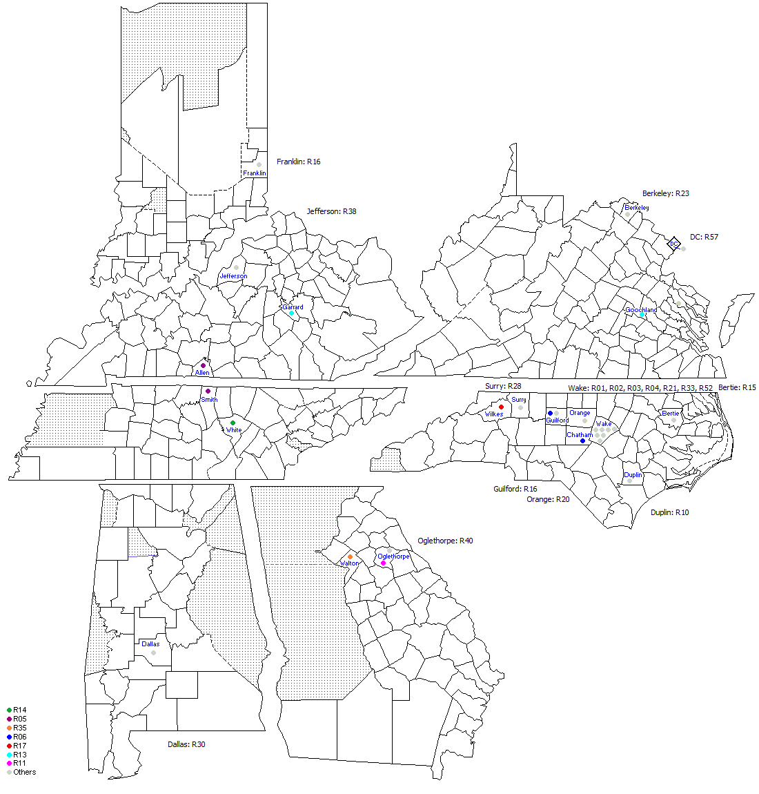 Rigsby Census 1820