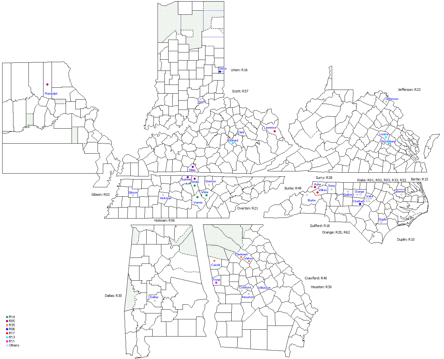 Rigsby Census 1830