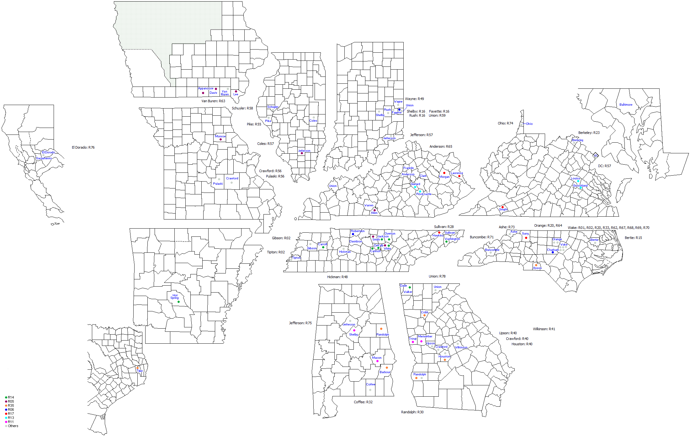 Rigsby Census 1850