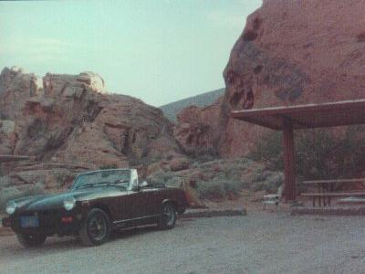 my car at Valley of Fire