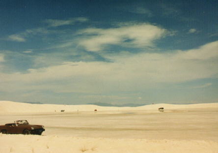 my car at White Sands